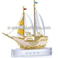 Hot sale crystal ship for business gift
